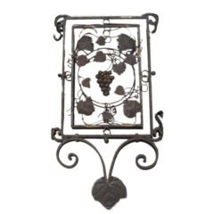 Vintage Lantern Panel with Grapevine Detail, France, c. 20th Century