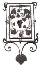 Vintage Lantern Panel with Grapevine Detail, France, c. 20th Century