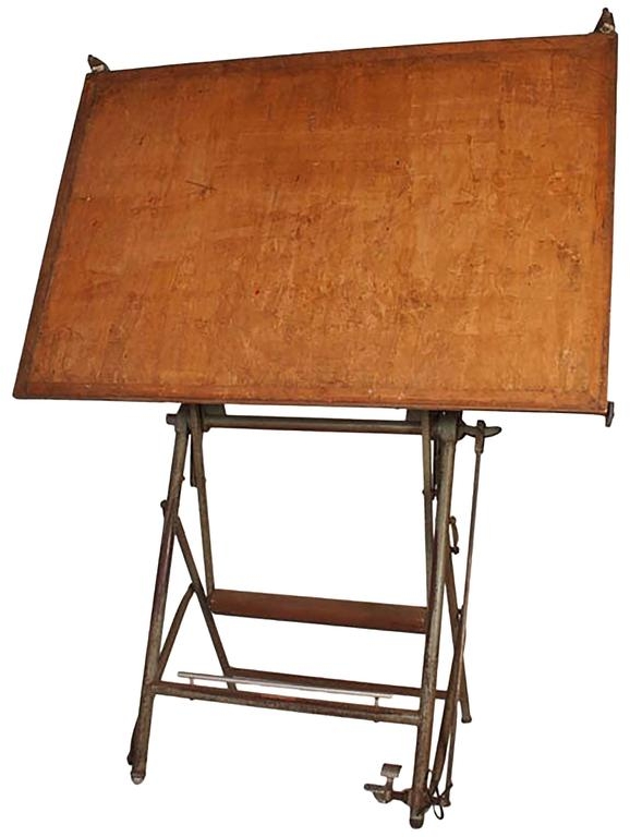 Vintage Architect Drafting Table, circa 1940