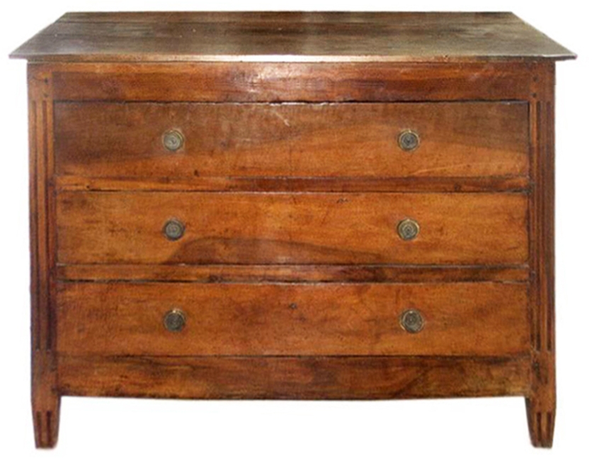 French Walnut Directoire Commode, c.1790 - 1800