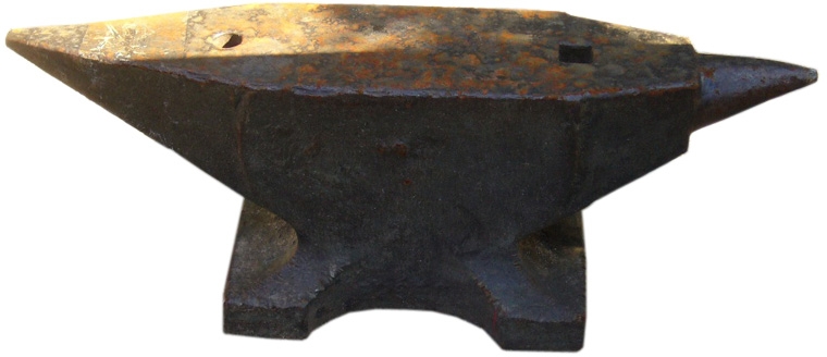Vintage Iron Anvil, France, c. 1900