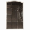 Vintage White Iron Mirror with Rosettes, Early 20th Century