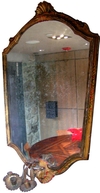 19th Century Hand-Painted Venetian Gilt Mirror