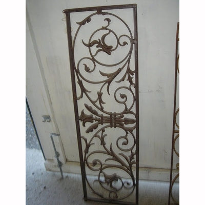 Iron Window Grille with Hanging Brackets