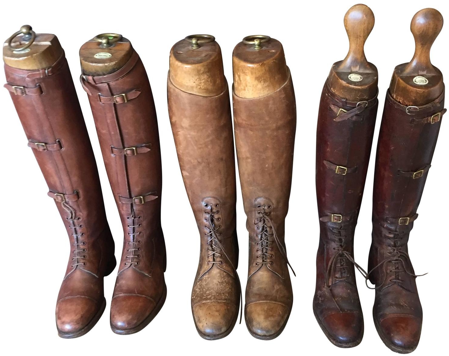 Boot Pair - Wood Inserts Inside