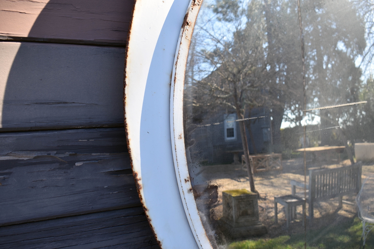 19th Century Convex Railway Mirror