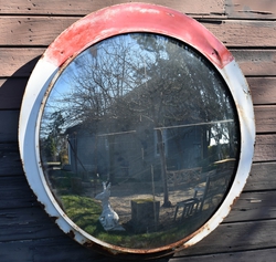 19th Century Convex Railway Mirror