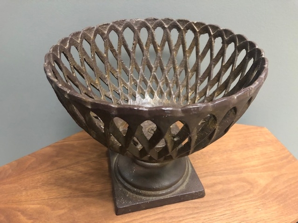 Vintage Cast Iron Fruit Bowl