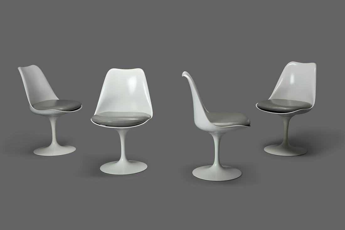 Eero Saarinen, 'Tulip' Chairs, Model No. 150 (4)