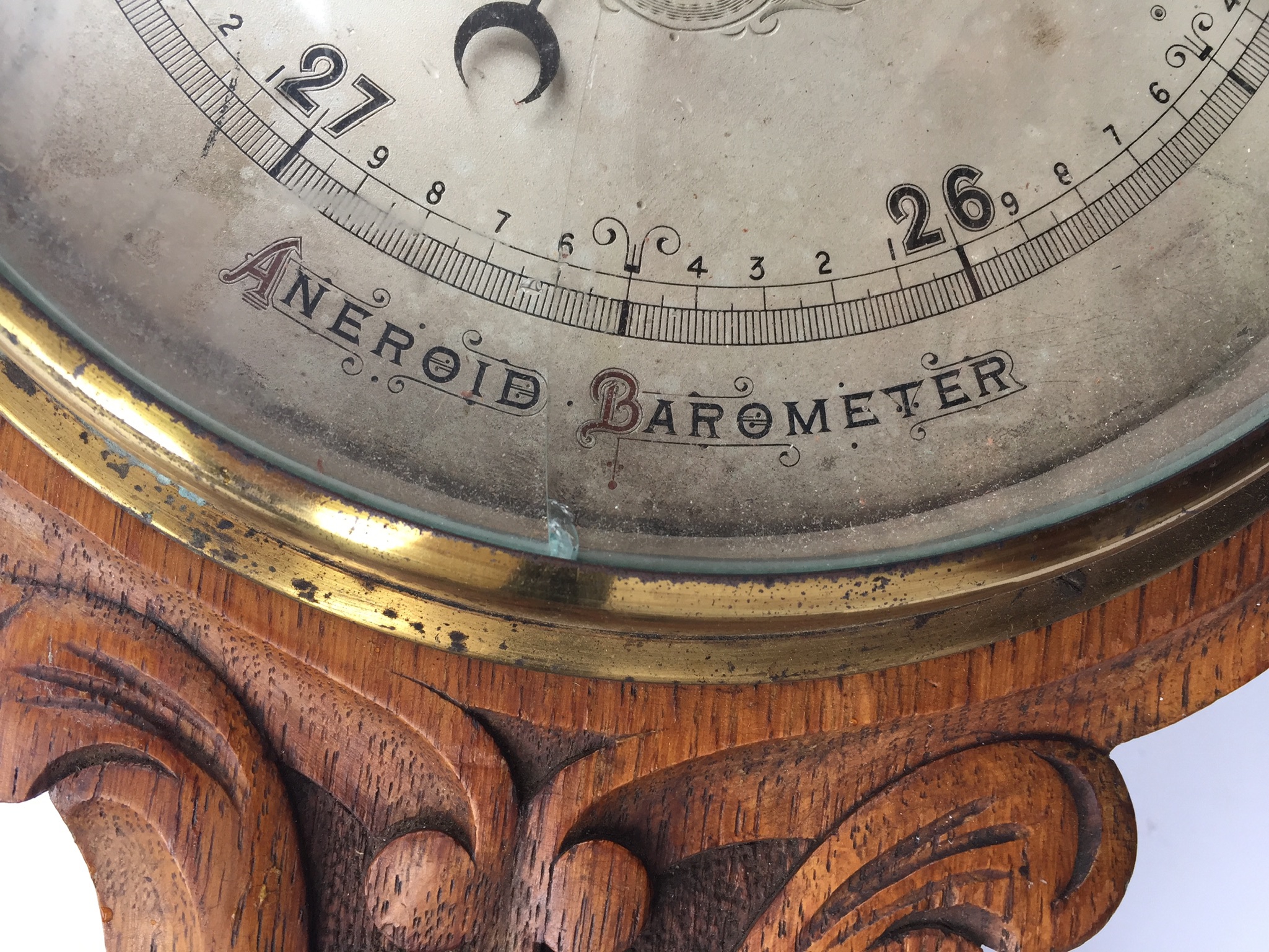 Antique Aneroid Barometer ÆRENA Galleries & Gardens
