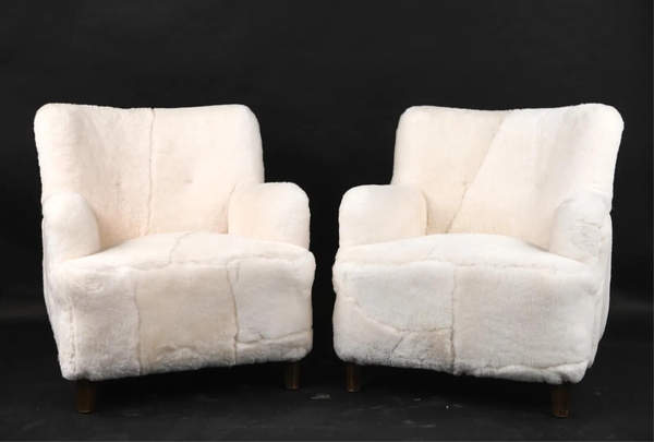 Lamb's Wool Chairs (pair)