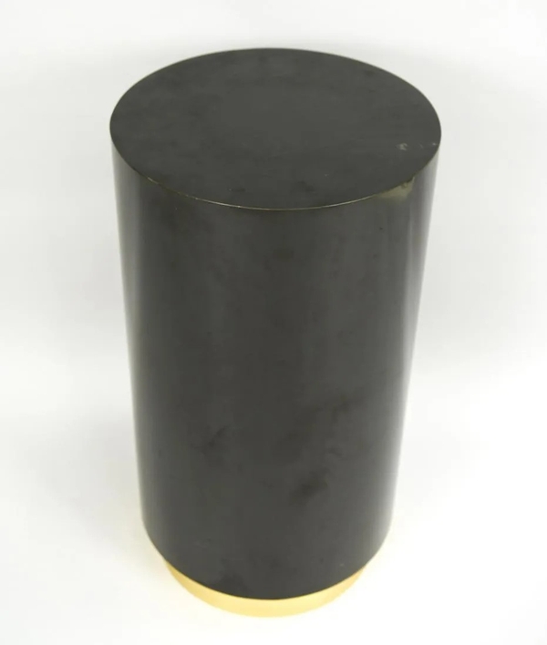 Vintage Black Lacquer Pedestal