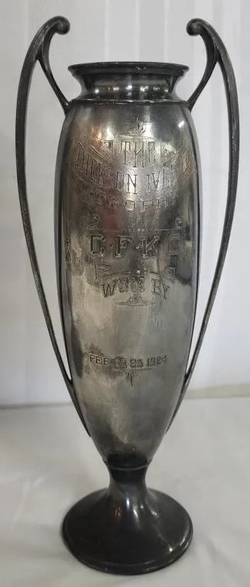 Silver Plated Trophy Vase 1924