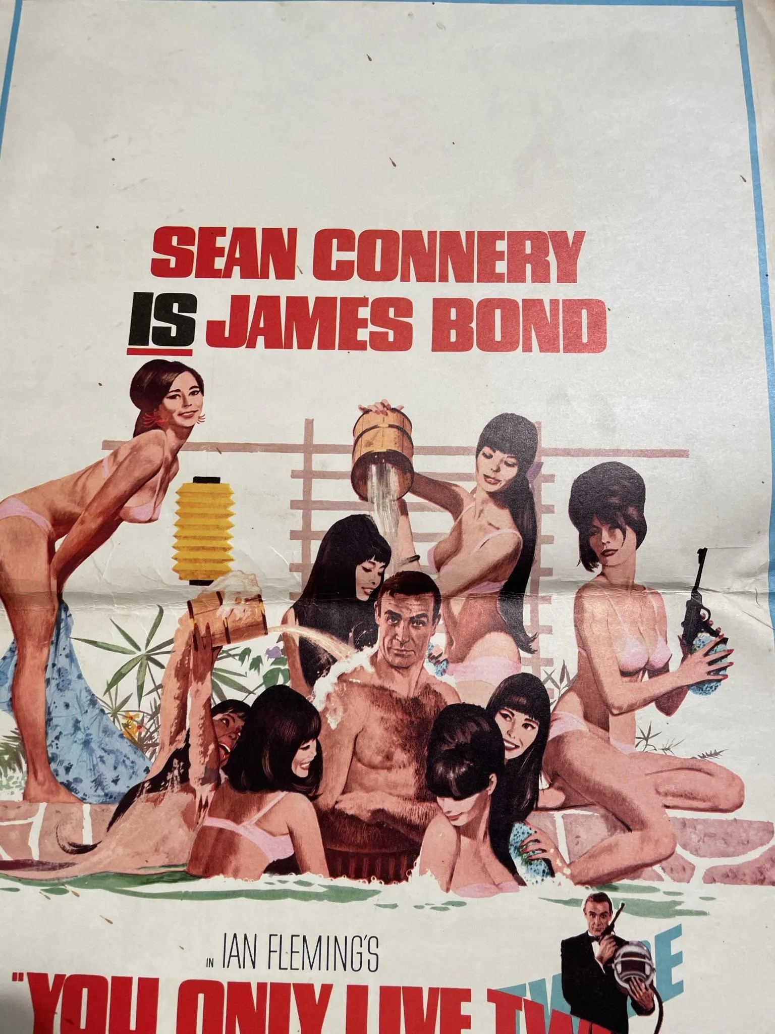 Original You Only Live Twice- James Bond Window Card