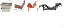 Vitra Design Museum Miniature Modern Chair 4pc