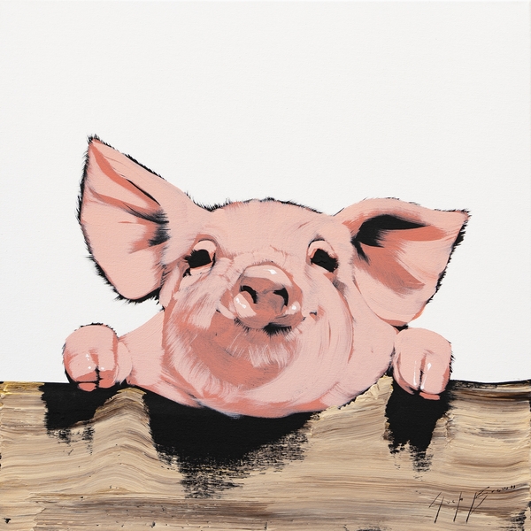 Matte Piglet on White 2