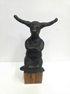 12" Contemplative Bull on Wood 8/500 (Gun Metal)